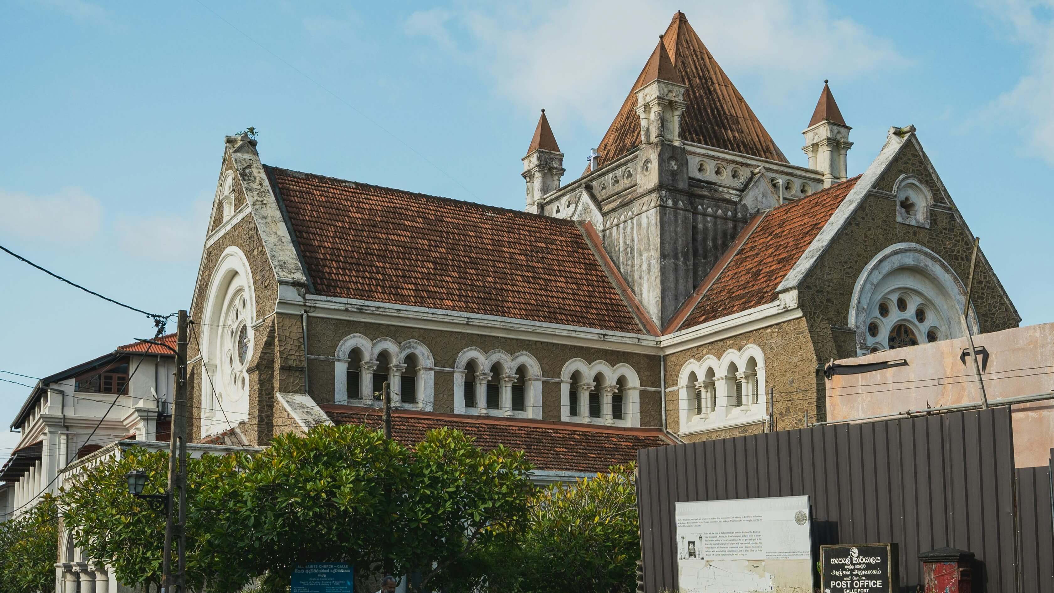 All Saints' Church Galle exterior view inside Galle Fort
