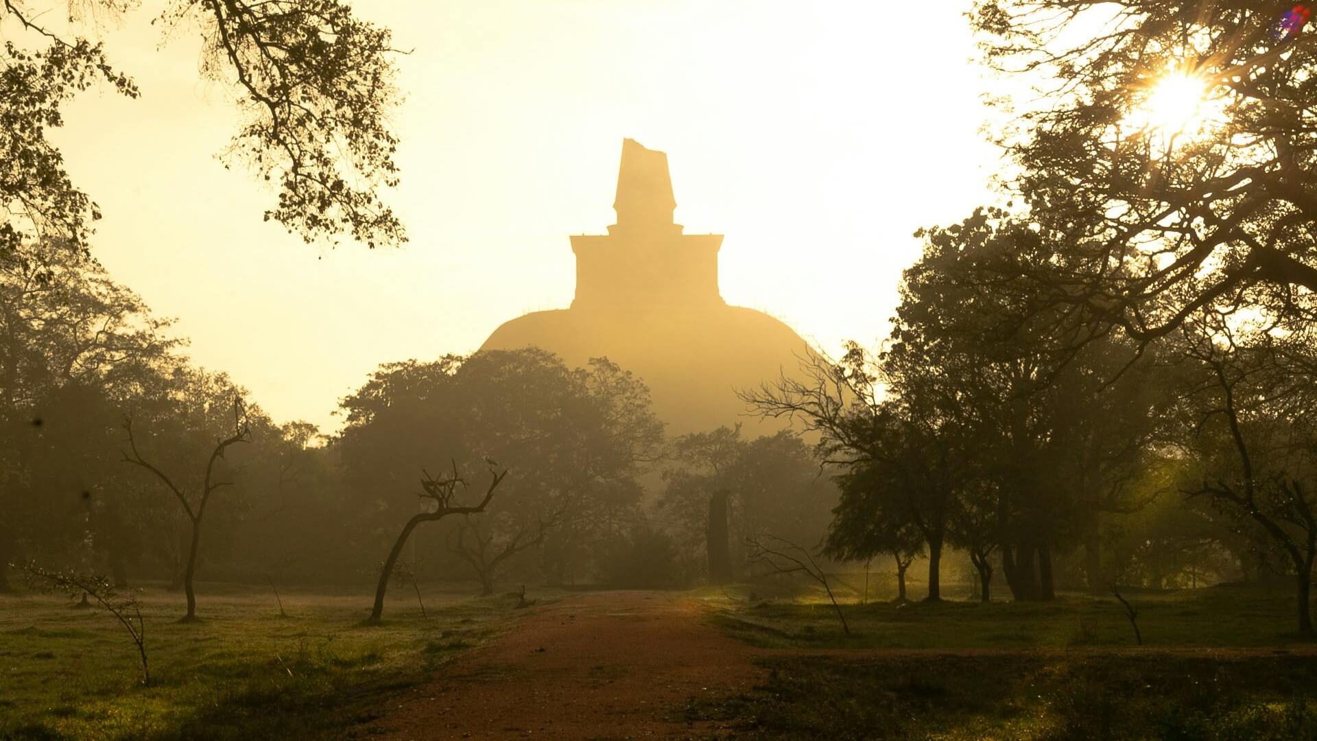 Jetavanaramaya stupa Anuradhapura aerial view